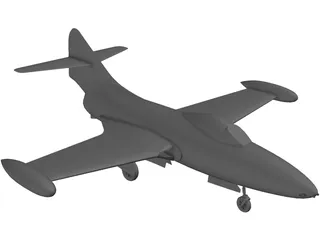 F9F Panther 3D Model