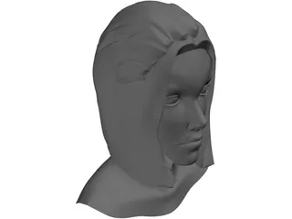 Head Female 3D Model