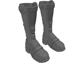 Boots Sci-Fi 3D Model
