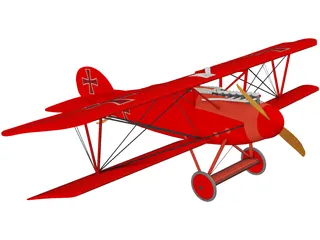 Albatros D.V 3D Model