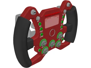 Racing Steering Wheel 3D Model