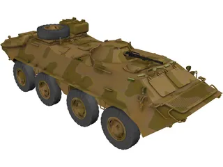BTR-70 3D Model