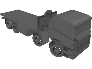 Scania 124 Military Protected 3D Model