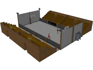 Basketball Court 3D Model