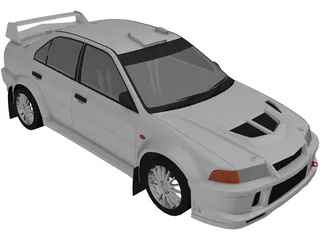 Mitsubishi Lancer Evo VI (1999) 3D Model