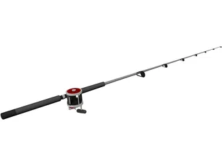 Penn Deep Sea Fishing Rod Reel Combo 3D Model