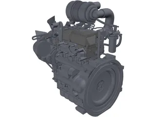 Isuzu 3CA1GZG01 Engine 3D Model