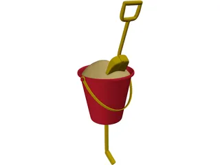 Sand Bucket 3D Model