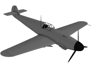 Messerschmitt ME-109 F1 3D Model