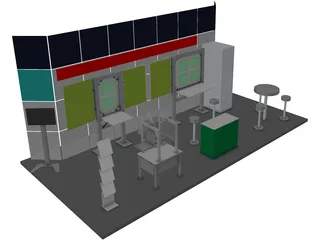 Trade Show Booth 3D Model