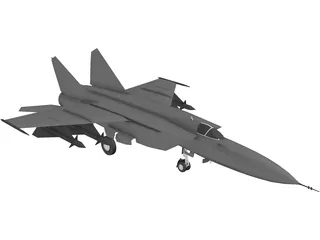 MiG-25 3D Model