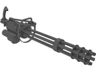 GAU-19 Machine gun 3D Model