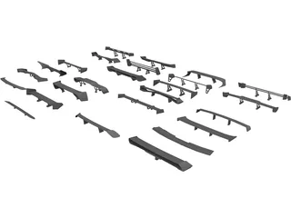Spoiler Collection 3D Model