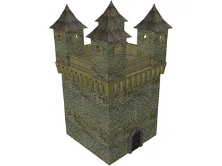 Medival Castle 3D Model
