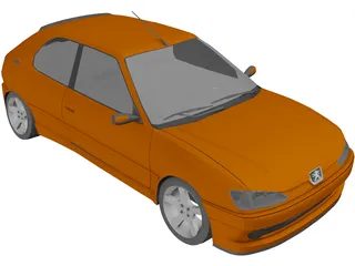Peugeot 306 GTi 3D Model