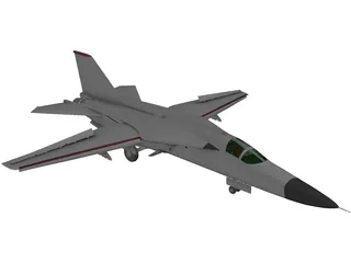 F-111 General Dynamics 3D Model
