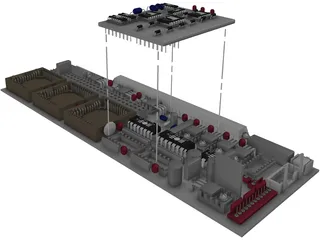 Computer Card 3D Model
