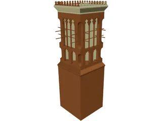 Wind Tower UAE 3D Model