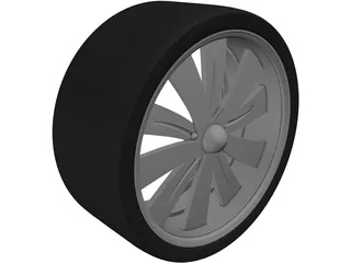 Rim Boyd Coddington Turbine 3D Model