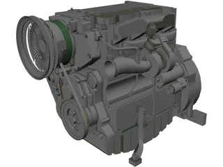 Deutz Turbo Diesel Engine (2011) 3D Model