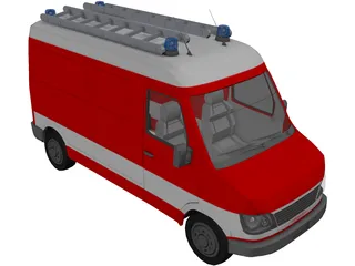 Firetruck Small 3D Model