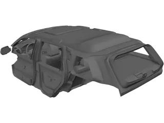 Jeep Grand Cherokee SRT 8 Interior (2008) 3D Model