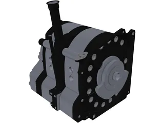 Mazda 13B Rotary Engine 3D Model