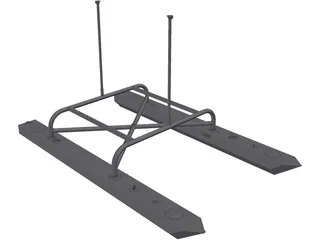 Catamaran Flotadores 3D Model