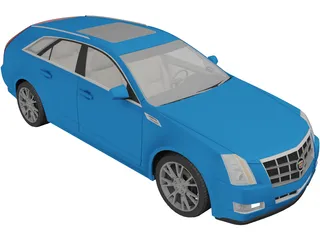Cadillac CTS Sport Wagon (2010) 3D Model