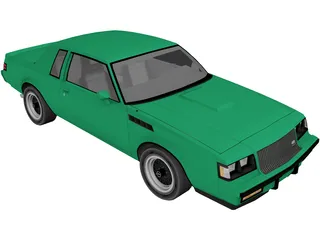 Buick Regal GNX (1987) 3D Model