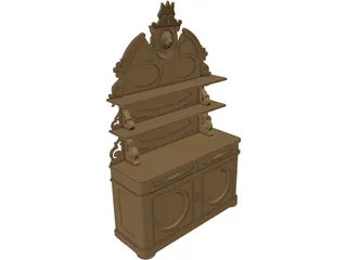 Victorian Sideboard 3D Model