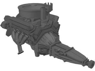 Chevrolet Chevelle Engine 3D Model