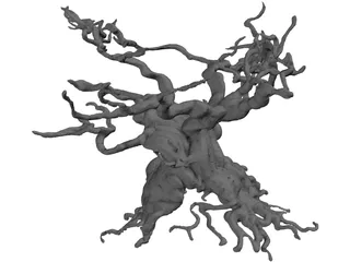Gnarled Tree 3D Model