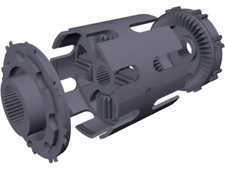 Self-Locking Differential 3D Model
