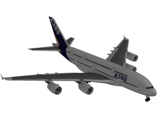 Airbus A380 3D Model