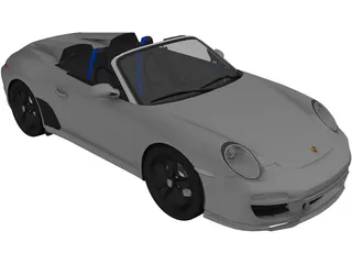 Porsche 911 Speedster (2010) 3D Model