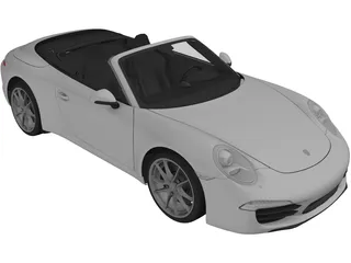 Porsche 911 Carrera Cabriolet (2012) 3D Model