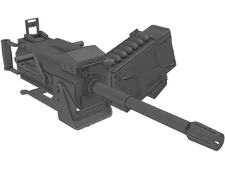 MK19 Grenade Launcher 3D Model