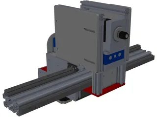 CNC Gantry Router Holder and Movement Construction 3D Model