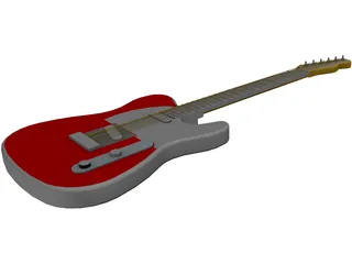 Guitar Electric 3D Model