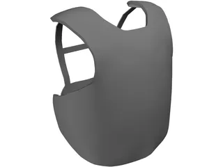 Baseball Catcher Body Guard 3D Model