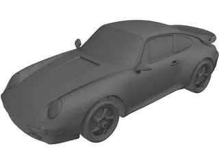 Porsche 911 Turbo (1995) 3D Model