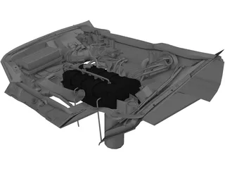 Honda Civic Engine 3D Model