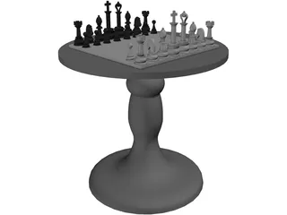 Chess Set 3D Model