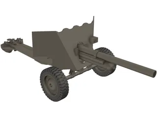 Canon 6 lb M-1 3D Model