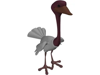 Ostrich 3D Model