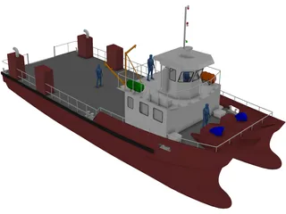 Tug Boat 3D Model