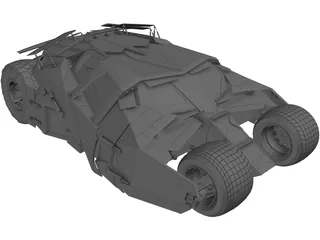 Batmobile Tumbler Car 3D Model