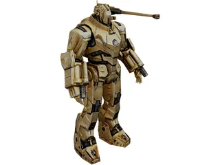 Ironman Hammer Drone Robot 3D Model