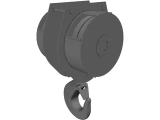 Crane Hook 15ton 3D Model